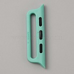 Plastic Watchband Connector, Turquoise, 9.5x35x3mm(FIND-WH0419-94A)