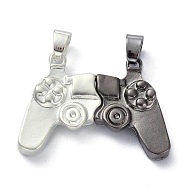 Alloy Magnetic Friendship Controller Necklace Set, Magnet Game Console Handle Pendants, for Friend Couples Gift, Mixed Color, 20.5x28x4mm, Hole: 4.5x4mm(PALLOY-D204-01BS)