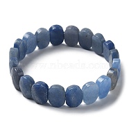 Natural Kyanite Beaded Stretch Bracelet, Gemstone Jewelry for Women, Oval, Inner Diameter: 2-1/8 inch(5.4~5.5cm)(G-E010-01-10)