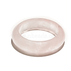 Natural Rose Quartz Finger Rings, Inner Diameter: 18~20mm(PW-WG87157-10)