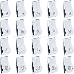 Nbeads Clothing Size Labels(XL), Garment Accessories, Size Tags, White, 18x12.5x1mm, 600pcs/set(FIND-NB0001-82A-01)