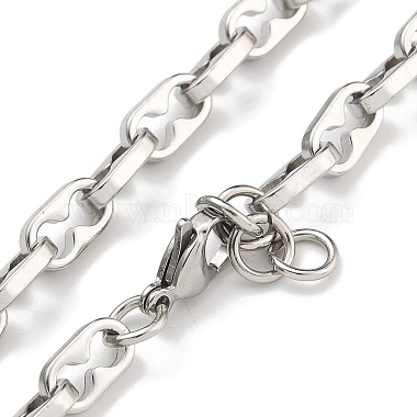 304 Stainless Steel Link Chain Bracelets(BJEW-H618-04P)-2