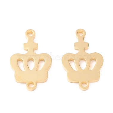 Real 18K Gold Plated Crown 201 Stainless Steel Links
