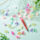 80Pcs 2 Styles Opaque Acrylic Beads(OACR-TA0004-90)-7
