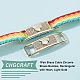 chgcraft 1ペア真鍮キュービックジルコニア靴バックル(FIND-CA0004-48)-4