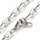 304 Stainless Steel Link Chain Bracelets(BJEW-H618-04P)-2