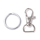 Alloy and Iron Keychain Clasps(PALLOY-XCP0001-70)-2
