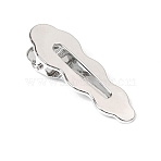 Alloy Alligator Hair Clips, Hair Accessories for Women & Girls, Cloud, 60x20mm(PW-WGA2A85-05)
