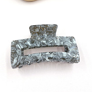 Rectangular Acrylic Large Claw Hair Clips for Thick Hair, Gray, 45x81x44mm(PW23031348508)