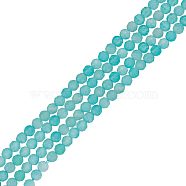 2 Strands Natural Amazonite Beads Strands, Faceted, Round, 3mm, Hole: 0.7mm, about 130~131pcs/strand, 15.28''~15.55''(38.8~39.5cm)(G-AR0005-30)