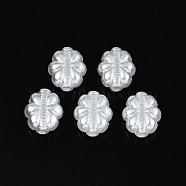 ABS Plastic Imitation Pearl Beads, Oval, Creamy White, 14x12x6mm, Hole: 1.8mm, about 887pcs/500g(OACR-N008-124)