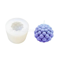 DIY Candle Food Grade Silicone Molds, Resin Casting Molds, For UV Resin, Epoxy Resin Jewelry Making, White, 75x60mm(CAND-PW0001-061)