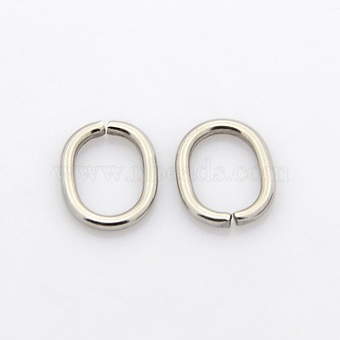 Stainless Steel Color Oval Stainless Steel Close but Unsoldered Jump Rings