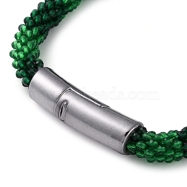 Glass Crochet Beaded Necklace(NJEW-Z029-04D)-2