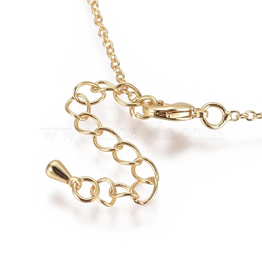 Brass Cable Chain Necklaces Making(MAK-L025-06G)-3