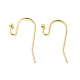 Golden Color Brass Hook Ear Wire(X-J0JQN-G)-1