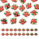 Pandahall 18Pcs 9 Styles Cute Printed Alloy Pendants(ENAM-TA0001-63)-1