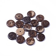 Natural Coconut Beads, Donut, Coconut Brown, 15x3mm, Hole: 3mm(X-COCO-I002-013A)