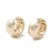 Oval Alloy Thick Hoop Earrings for Women, with 304 Stainless Steel Pins, Light Gold, 14x8mm(EJEW-H309-03KCG)