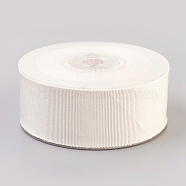 Polyester Grosgrain Ribbon, White, 1-1/2 inch(38mm), 50yards/roll(45.72m/roll)(OCOR-P011-000-38mm)