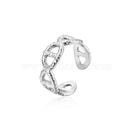 Elegant stainless steel diamond ring for daily wear, suitable for ladies.(QY1472-2)