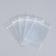 Polyethylene Zip Lock Bags, Resealable Packaging Bags, Top Seal, Self Seal Bag, Rectangle, Clear, 15x10cm, Unilateral Thickness: 2.9 Mil(0.075mm), 100pcs/group(OPP-R007-10x15)