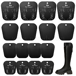 16Pcs 4 Styles PVC Boot Shaper Form Inserts, Boots Tall Support, Trapezoid, Black, 200~320x195~260x0.5mm, Hole: 20mm, 4pcs/style(DIY-BC0006-73B)