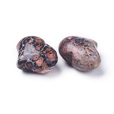 peau de léopard naturelle jaspe coeur pierre d'amour(G-F659-A29)-2