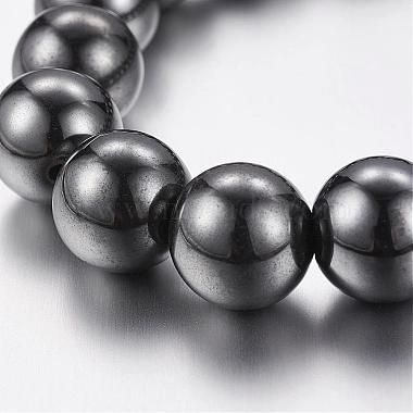 Good Valentines Day Gifts for Him Stretchy Magnetic Synthetic Hematite Bracelet(IMB001)-3