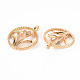 Brass Micro Pave Clear Cubic Zirconia Pendants(X-KK-T062-188G-NF)-2