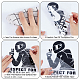 6 Sheets 6 Colors PET Cartoon Self Adhesive Car Stickers(STIC-GA0001-19)-3