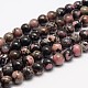 Natural Rhodonite Bead Strands(G-K153-B42-8mm)-1