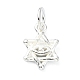 925 Sterling Silver Star of David with Eye Charms(STER-M119-11S)-1