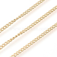 304 Stainless Steel Curb Chain, with Spool, Soldered, Golden, 2.3x1.8x0.5mm, about 32.8 Feet(10m)/roll(CHS-G011-11G-03)
