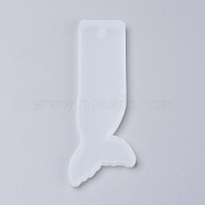 Silicone Bookmark Molds, Resin Casting Molds, Fish Tail, White, 95x35x4.5mm, Inner Diameter: 92x32mm(DIY-P001-03A)