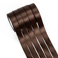 Single Face Satin Ribbon, Polyester Ribbon, Coconut Brown, 1 inch(25mm) wide, 25yards/roll(22.86m/roll), 5rolls/group, 125yards/group(114.3m/group)(RC25mmY032)