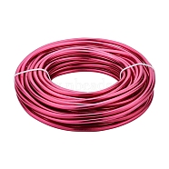 Round Aluminum Wire, for Jewelry Making, Cerise, 4 Gauge, 5.0mm, about 32.8 Feet(10m)/500g(AW-BC0007-5.0mm-03)