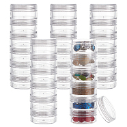 Plastic Bead Storage Containers, Column, 6 Vials, Clear, 3.9x12.1cm(CON-BC0004-39)