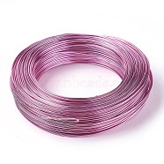 Round Aluminum Wire, for Jewelry Making, Hot Pink, 6 Gauge, 4.0mm, about 52.49 Feet(16m)/500g(AW-BC0007-4.0mm-10)