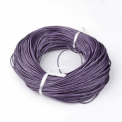 Spray Painted Cowhide Leather Cords, Mauve, 1.5mm, about 100yards/bundle(WL-R001-1.5mm-41)