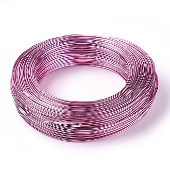 Round Aluminum Wire, for Jewelry Making, Hot Pink, 6 Gauge, 4.0mm, about 52.49 Feet(16m)/500g