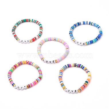 Mixed Color Polymer Clay Bracelets