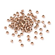 Ion Plating(IP) 202 Stainless Steel Beads, Rondelle, Rose Gold, 4x2.5mm, Hole: 1.5mm(STAS-O091-A-06RG)