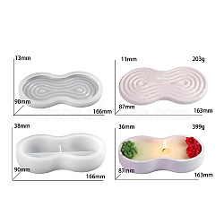 DIY Silicone Storage Molds, Resin Casting Molds, Clay Craft Mold Tools, White, Peanut, 166~167x90x13~39mm(SIMO-P008-07B)