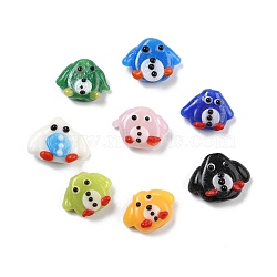 Handmade Lampwork Beads, Penguin, Mixed Color, 14~17x19~22x7.5~9mm, Hole: 2mm(LAMP-I024-07)