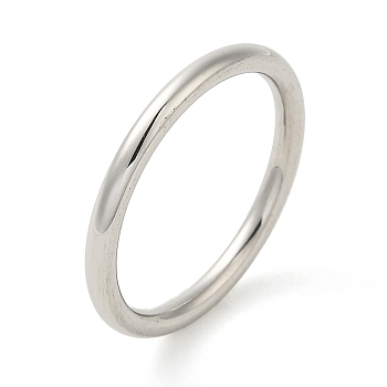 304 Stainless Steel Rings, Jewely for Women, Rings, Stainless Steel Color, 2.5mm, Inner Diameter: 17.5mm