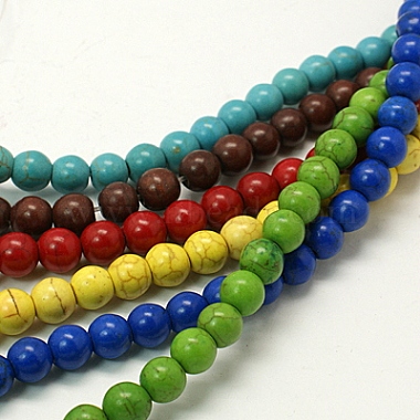 Kunsttürkisfarbenen Perlen Stränge(TURQ-D106-12mm-M)-1