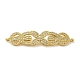 Rack Plating Brass Micro Pave Clear Cubic Zirconia Connector Charms(KK-K377-80G)-1