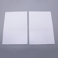 Sponge EVA Sheet Foam Paper Sets, With Double Adhesive Back, Antiskid, Rectangle, White, 30x21x0.3cm(AJEW-WH0017-47A-01)