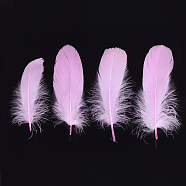 Goose Feather Costume Accessories, Dyed, Pearl Pink, 135~165x38~48mm, about 500pcs/bag(FIND-T037-04J)